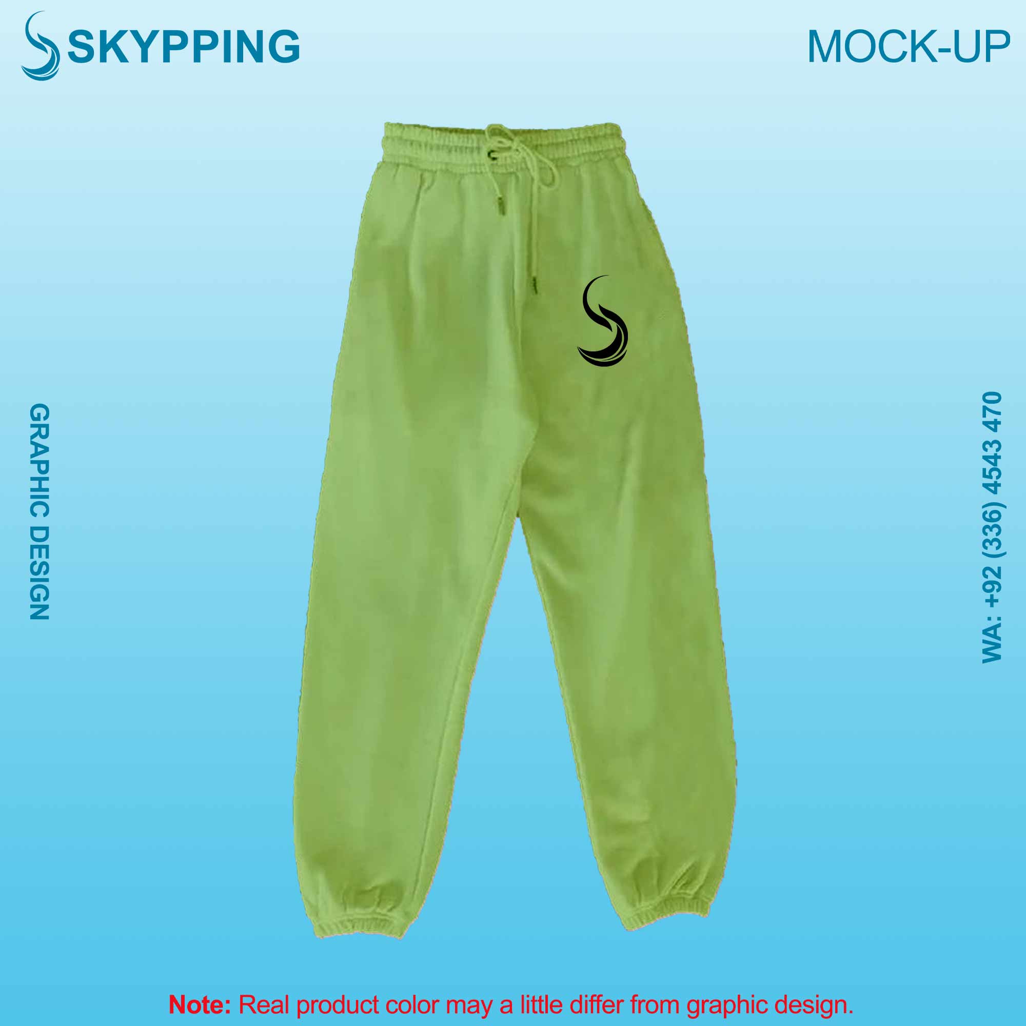Sweatpant with Side Pocket and Closed Bottom